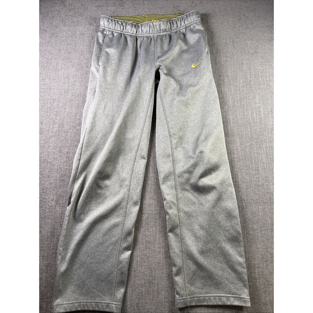 Nike Pants Womens Small Gray Livestrong Spellout Yellow Swoosh Therma Fit Active